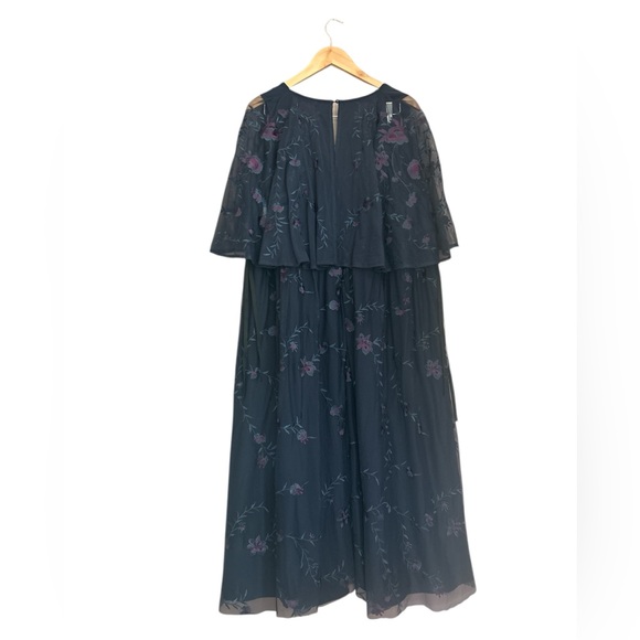 Baby Girls Embroidered Flower Print Jacquard Bow Dress With Headband (6